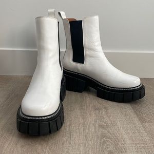 Tamara London White Combat Boots